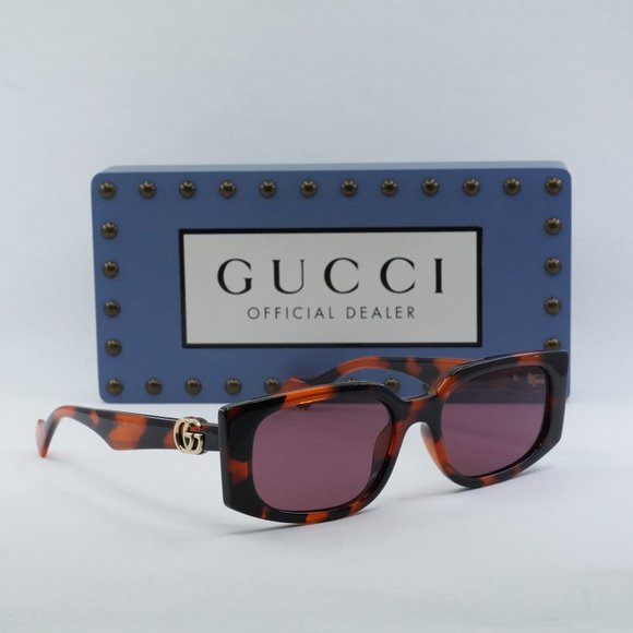 FINAL PRICE NEW GUCCI GG1534S 006 ORANGE VIOLET SUNGLASSES - Picture 7 of 10